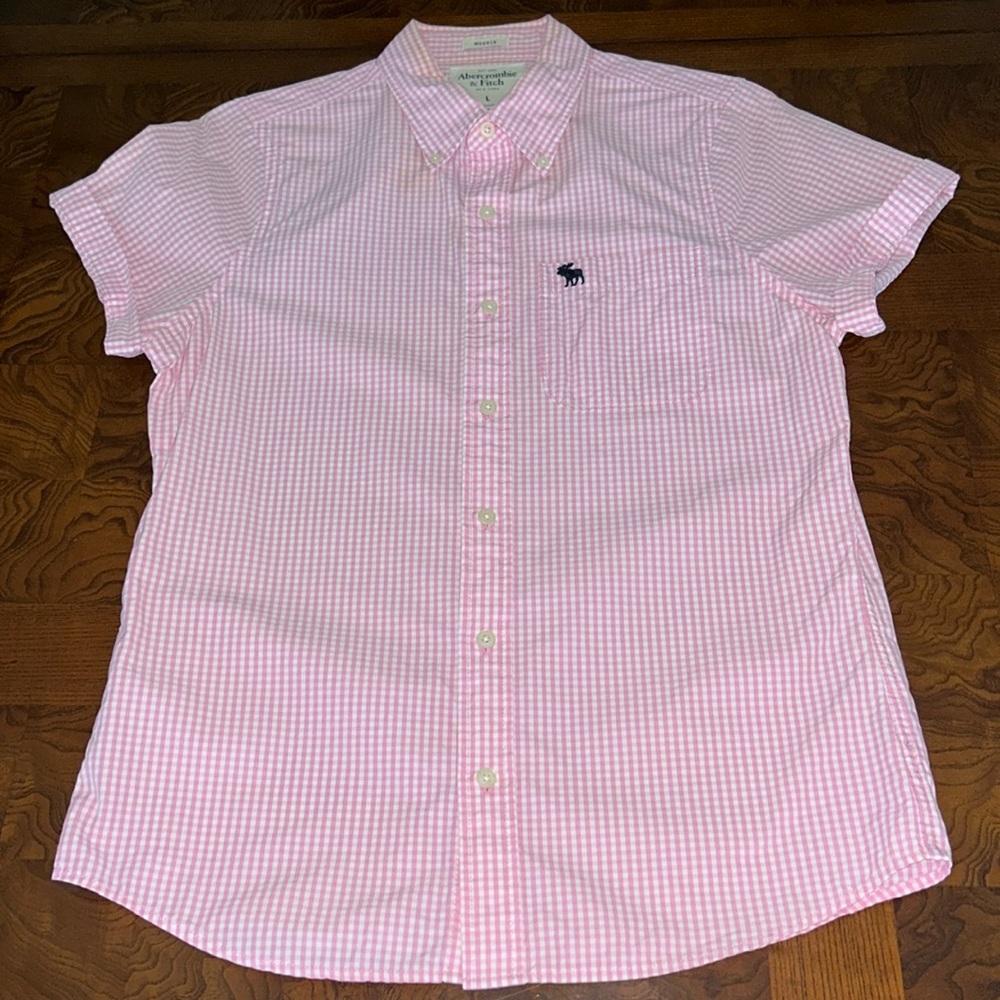 Button down cuff sleeve, cotton shirt, size large